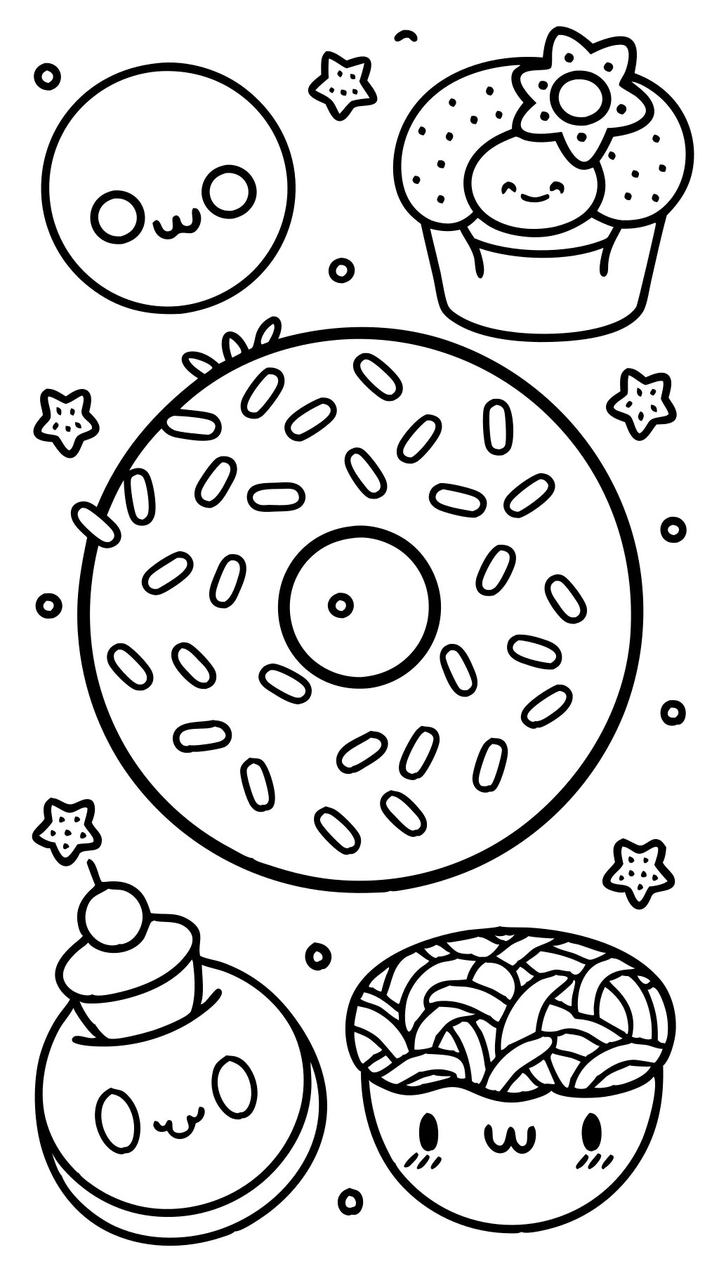 coloring pages donuts